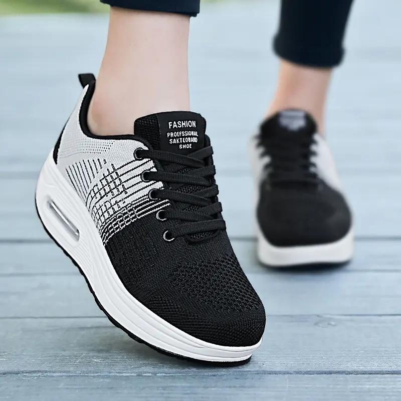 Platform Sport Shoe Tenis Zapatillas Footwear Sneakers Womens Black Shoes for Women Air Casual Chunky Woman Trendy Vulcanized Sh
