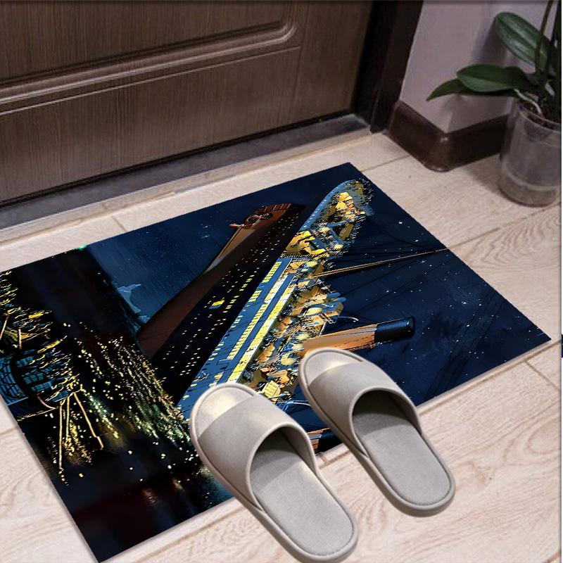 RMS Titanic Pattern Rug, Indoor/Outdoor Mat, for Picnic, Gameroom, Bedroom, Office, Living Room, Home Decor Carpet, Birthday Gift