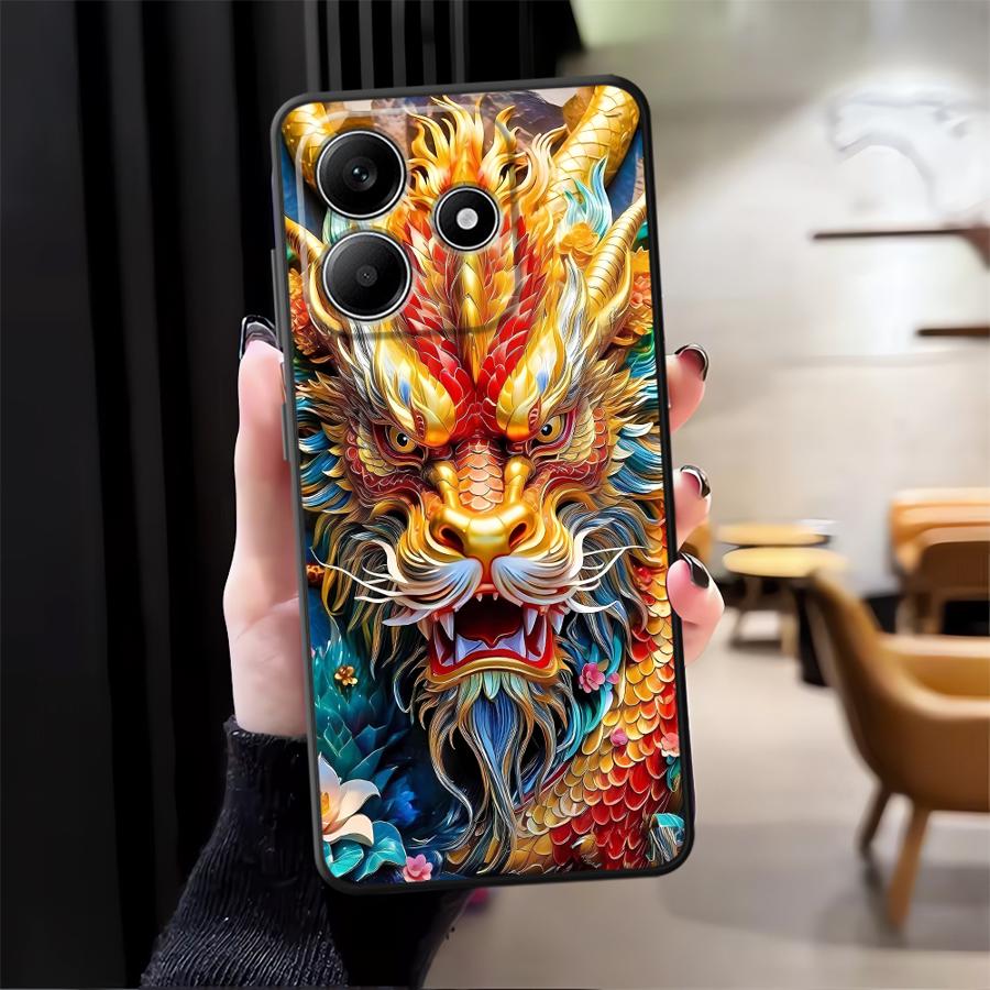 Phone Cover Case for Xiaomi Redmi Note 14 K80 12C 13C 14C 12 11 A1 9 8 7 13 Pro Plus A4 A5 10 A3 A2 A1 K40 Cool Dragon
