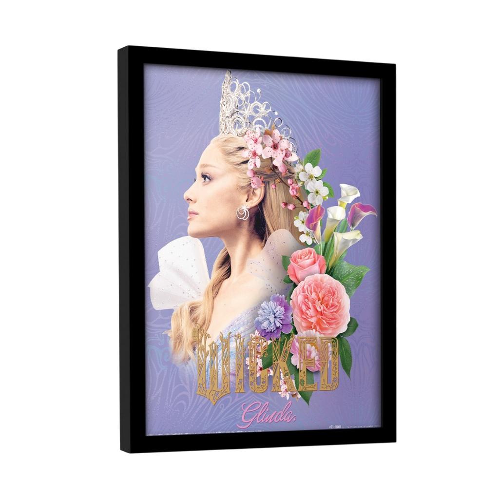 Wicked Glinda Flowers Framed Poster