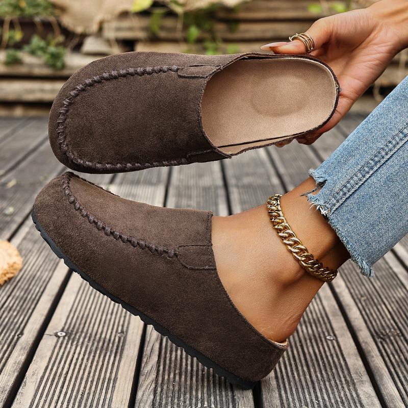 High-top Bocken Shoes, Head-covering Half-slipper, Retro One-piece Shoe, Retro Lazy Slipper