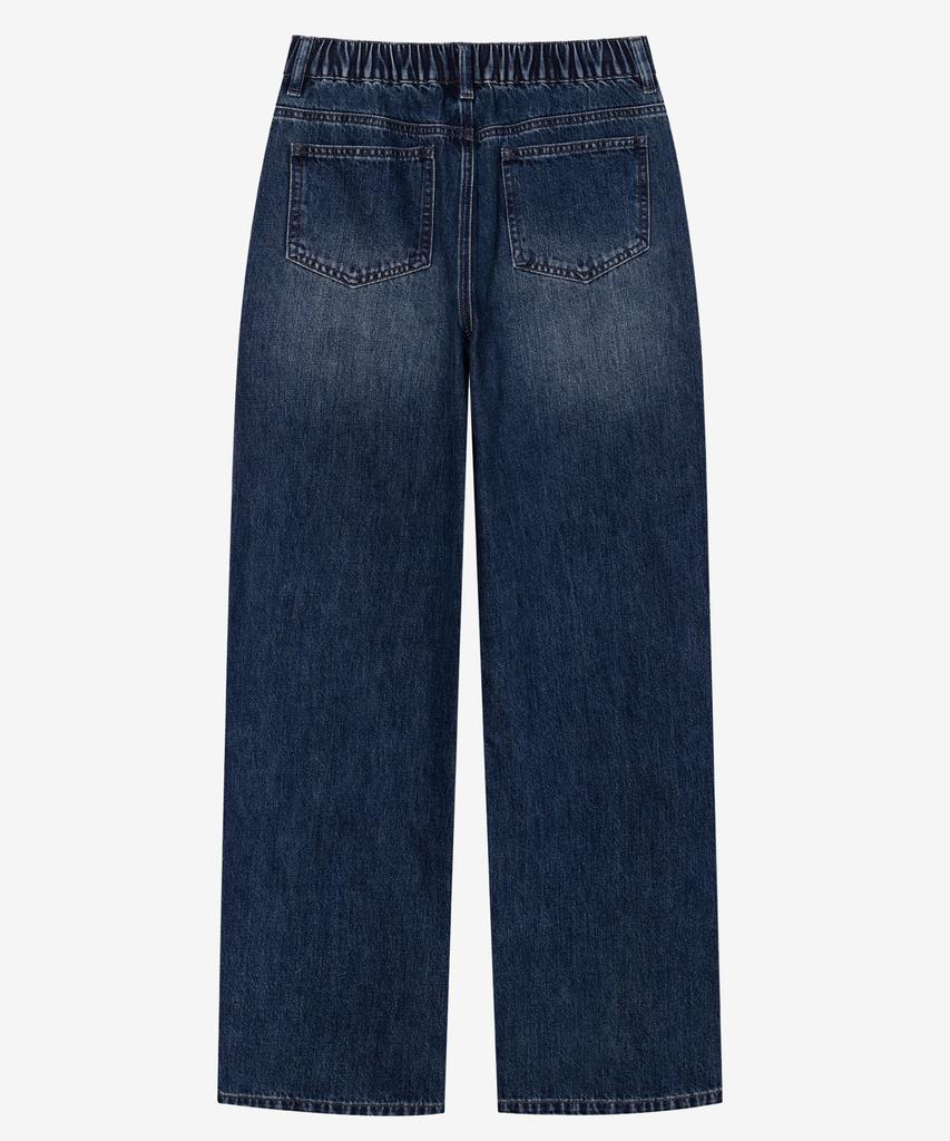 MIND BRIDGE WOMEN [W] Wide Washed Deep Blue Denim Pants
