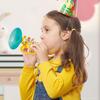 Kinder Trompetenspielzeug Niedliche Cartoon-Figuren Helle Farben Multifunktionales Baby-Trompeten-Musikspielzeug für die Früherziehung Blau