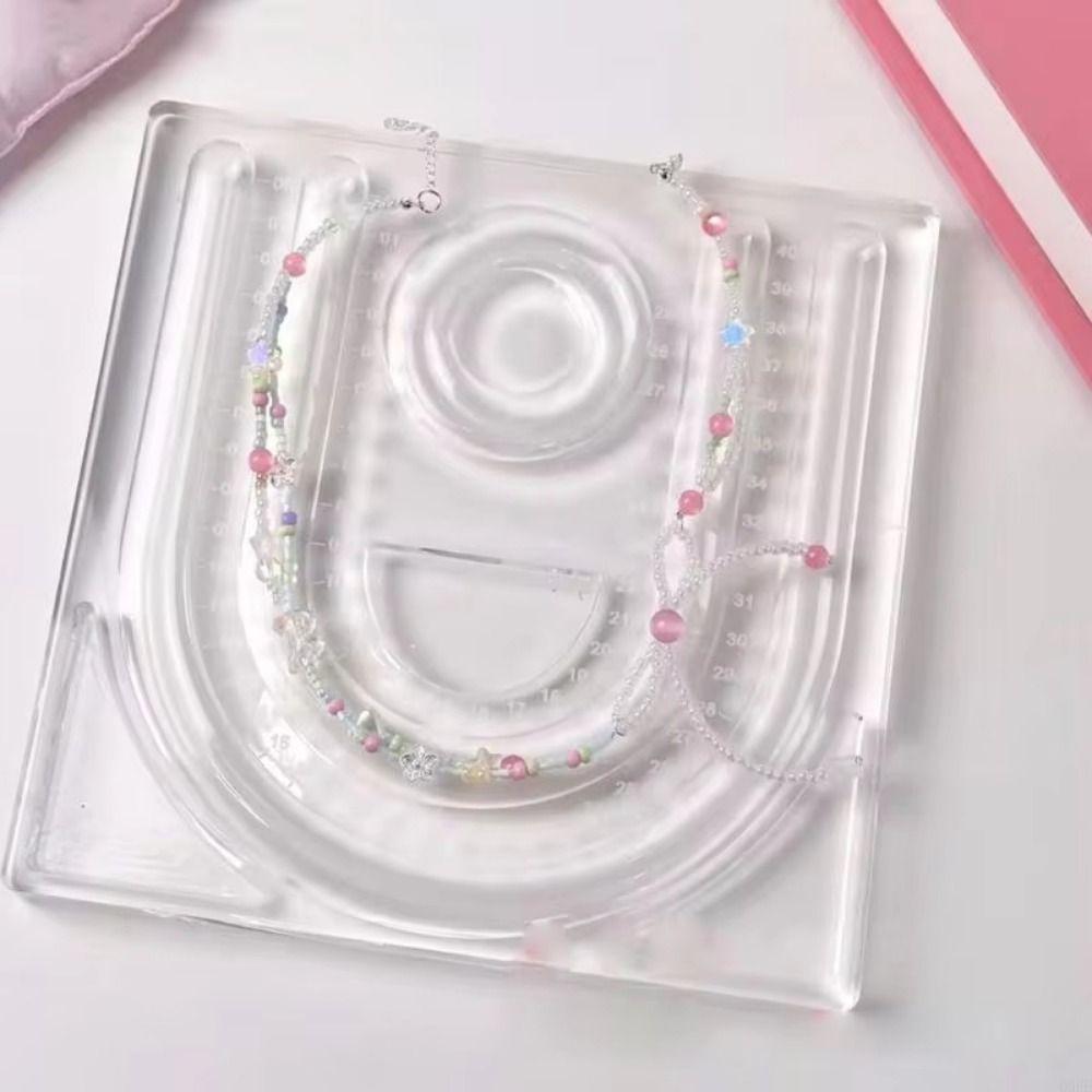 Clear Necklace Designs Tray Acrylic Bracelet Display Stand Jewelry Display Plate Jewelry Designers