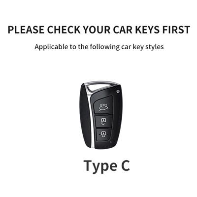Car Key Case Cover For Hyundai i10 i30 i40 ix20 ix25 ix30 ix35 ix45 KONA Encino Tucson Solaris Grand Santa Fe Sonata NEXO Tucson