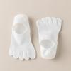 Solid Color Five Toe Socks Anti-Slip Toe Separate Socks Cool Feeling No-Show Socks  Summer Wear
