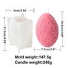 10cm Flower Easter Egg Candle Mould Eggshell Shaped Silicone Candle Making Molds Resin Soap Casting Gifts Home Decor Butterfly