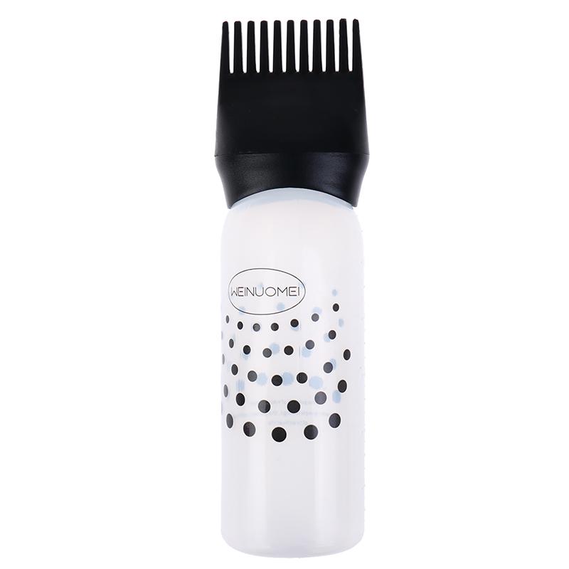

120Ml Empty Hair Dye Bottle With Applicator Brush Bottles Dyeing Shampoo Bottle чорний
