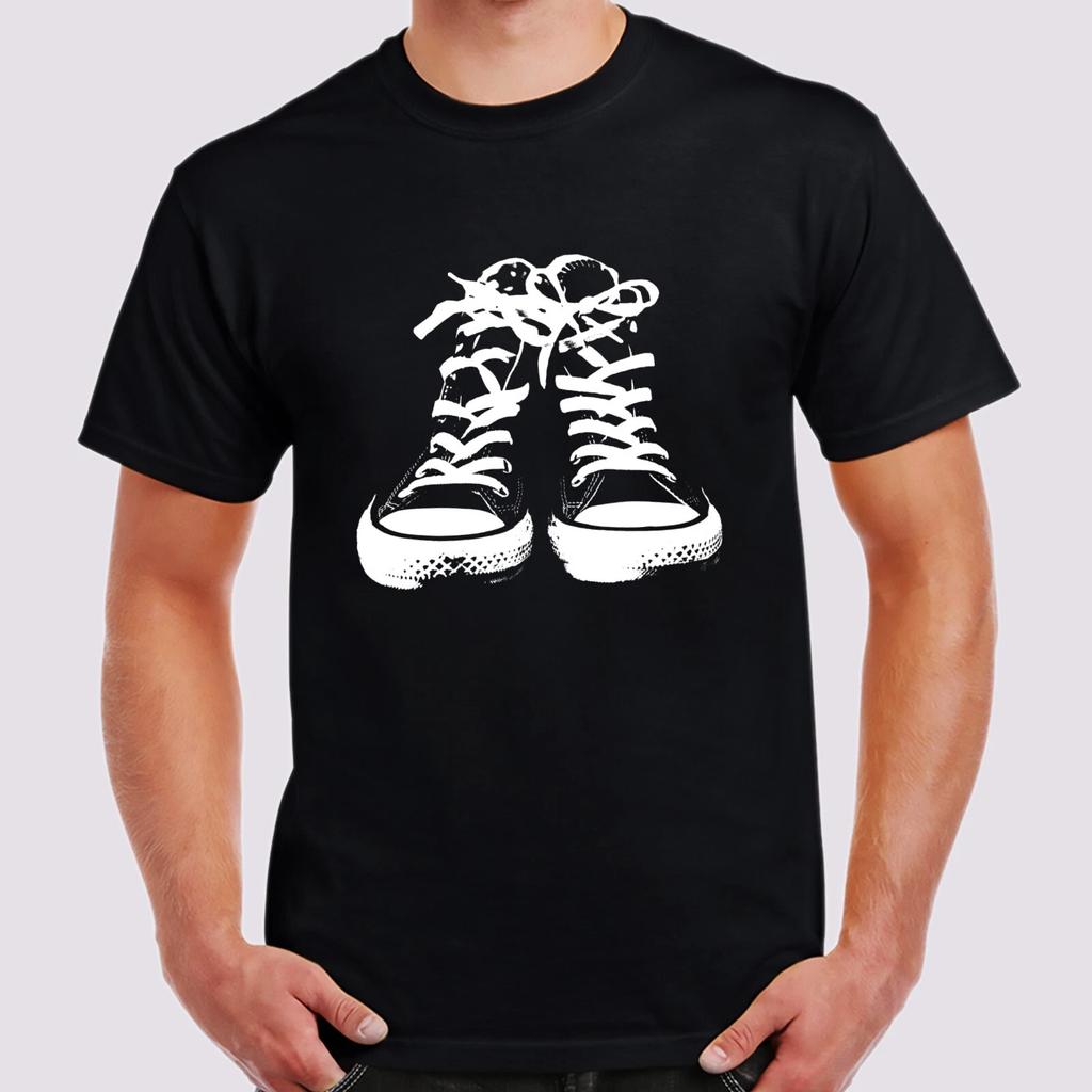 Sneakers Stencil Style Printed T-Shirt Birthday Gift Size S-5XL