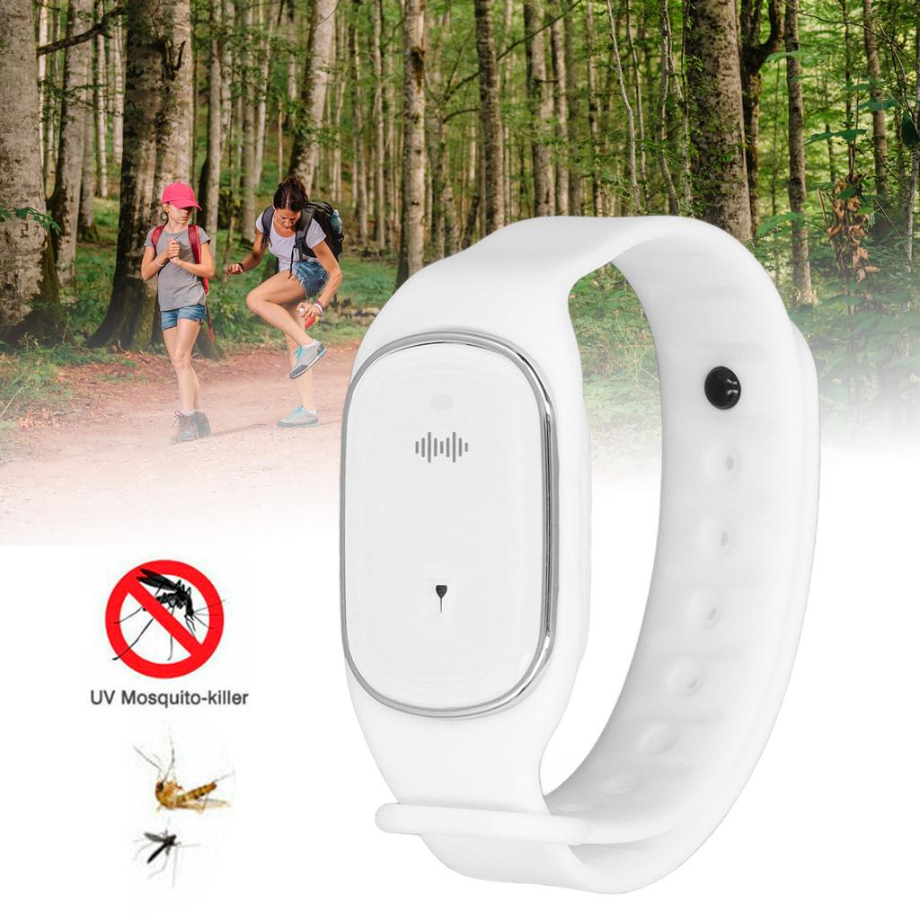Mosquito Repellent Bracelet Outdoor Ultrasonic USB Charging Anti Mosquito Wristband for Kids Pregnant Woman