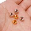 1 Busta Diametro 4 6 8 10 12mm Perline con Foro Grande Colore Oro Rosa Rodio Perline Distanziatrici Per Creazione Gioielli Fai da Te CCB (non metallico) Accessori