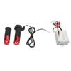 48V 500W Brushed Controller and Red Crystal Long Line Throttle Twist Grip Set for Electric Bikes