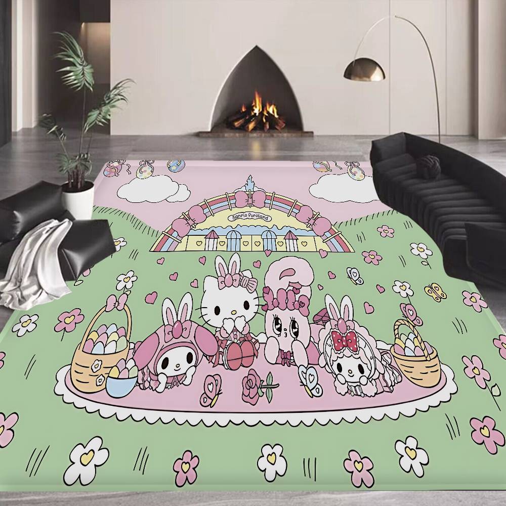 Cute Pink Esther Bunny Entrance Door Mat Washable Non-Slip Living Room Sofa Chairs Area Mat Kitchen Welcome Doormat