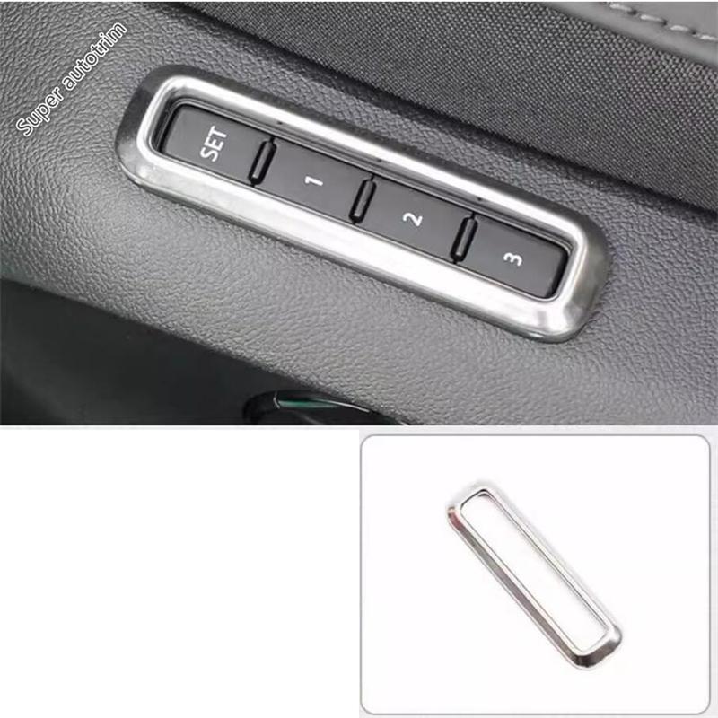 Car Seat Adjust Memory Button Switch Frame Cover Trim Accessories For Volkswagen Arteon 2018 - 2024 / Skoda Kodiaq 2017 -