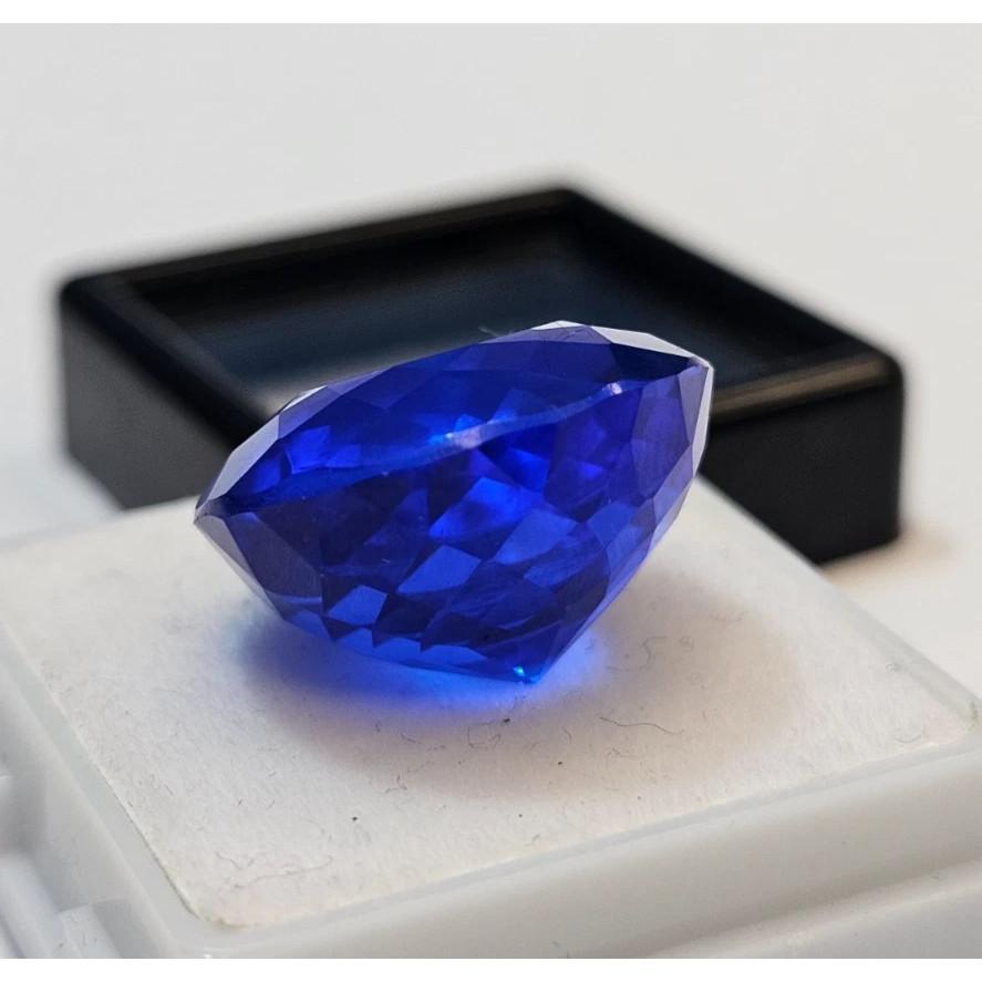 Natural Blue Sapphire 24-25 Ct Round Cut Certified Stunning Loose Gemstone