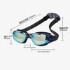 KND AF2016 Adult Anti-Fog Electroplated Myopia Swim Goggles