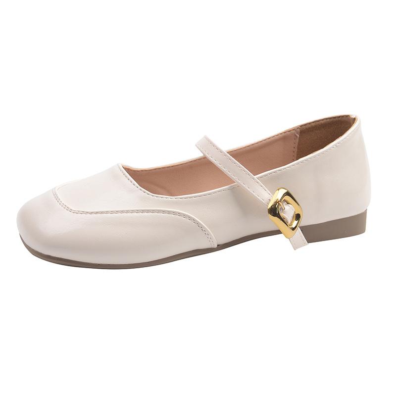 

Square head retro French shallow mouth flat-soled single shoes women s 2025 new summer Xiaoxiangfeng soft-soled Mary Jane shoes 35