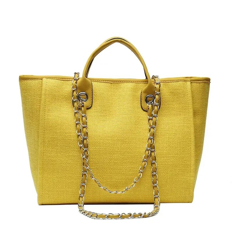 Fashion Make Up Designer Big Women's 2025 New Korean Fashion Casual Large Capacity Shoulder Crossbody Chain Tote Bag