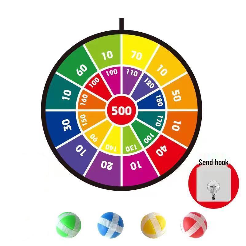 Dartboard Sticky Ball Toy for Kids: Sports, Educational, Parent-Child Fun