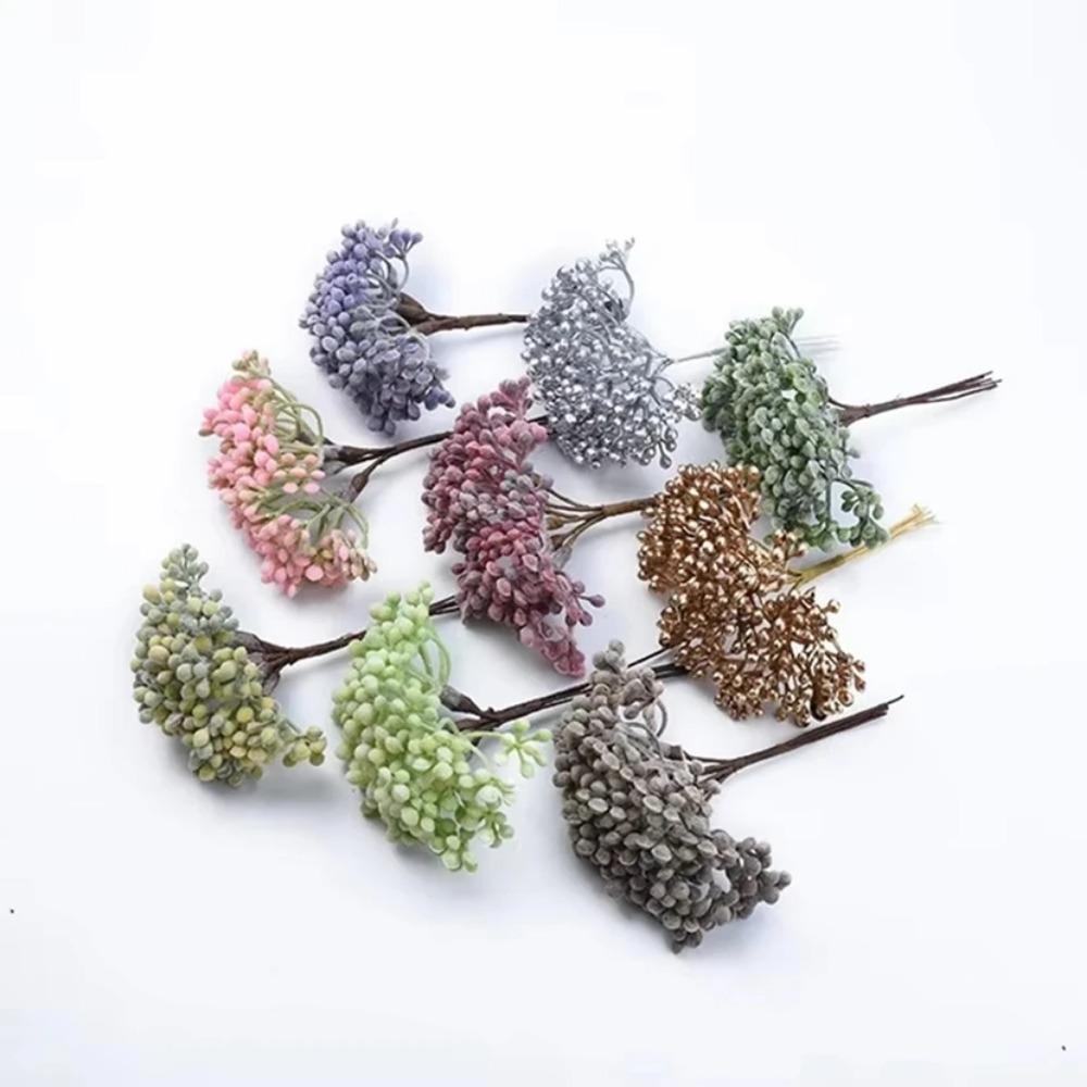 Artificial Flowers Plant Home Room Table Decor Christmas Accessories Vase Outdoor Yard Garden Wedding Bridal Bouquet Hotsale Diy