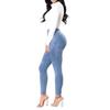 Women Leggings Jeans High Waist Running Sports Yoga Denim Slim Pants Female Elastic Pencil Trousers