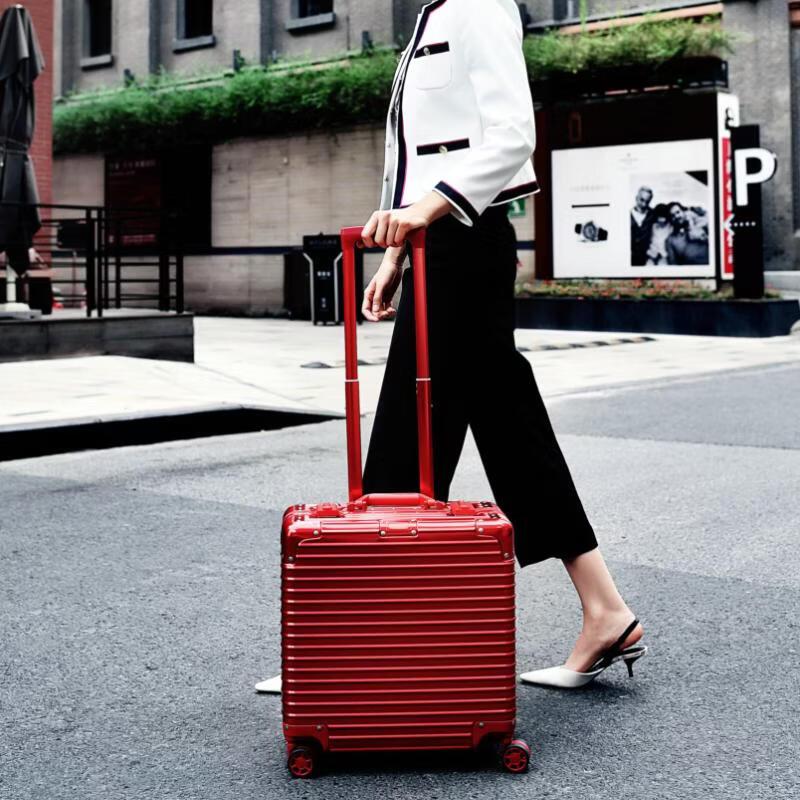 PACKAGE FASHION 18-inch Aluminum-Magnesium Alloy Luggage 18-inch