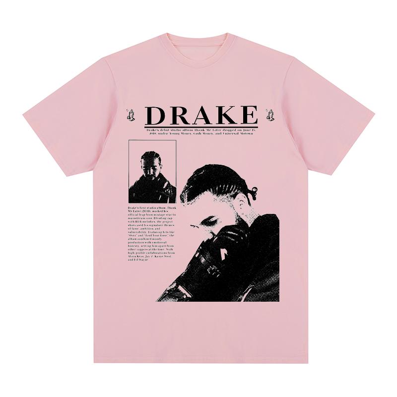 Drake Vintage Tshirt Pop Hip Hop Rapper Hot Rap Streetwear Fashion Cotton Unisex T Shirt New Tee Tshirt Womens Tops