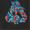 Palace FW21 Ultimo Collection B-Sans Triangle Logo Print Round Neck T-Shirt Unisex Tops Black P21TS002