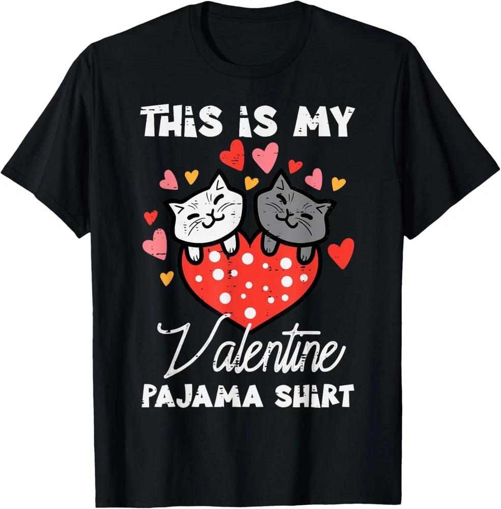 This Is My Valentine Shirt Cats Valentines Day Girls T-Shirt