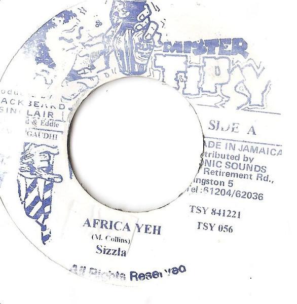 

7-дюймовая пластинка SIZZLA Africa Yeh TSY841221 2004 Ямайка Регги Ска Даб Б/у