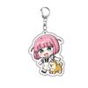 Anime Cartoon Bocchi The Rock Gotoh Hitori Ijichi Nijika Yamada Ryo Cute Acrylic Car Keychain Ornaments Girls Keyring Gifts Toys