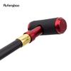 Red Leather Cylinder Silver Walking Cane Fashion Decorative Walking Stick Gentleman Elegant Cosplay Cane Crosier 94cm