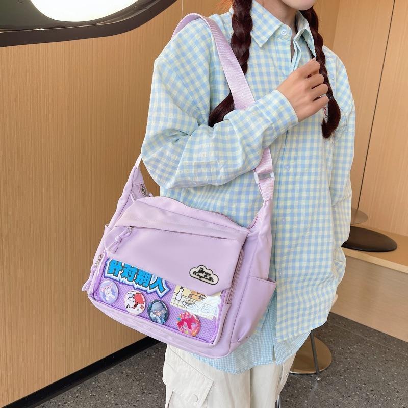 Women's bag new transparent shoulder bag trendy fashion sweet messenger bag large capacity bag