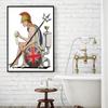 Funny Famous Figure Poster Toilet Wall Art Canvas Painting Nordic Posters and Prints Wall Pictures for Living Room Decor No Frame