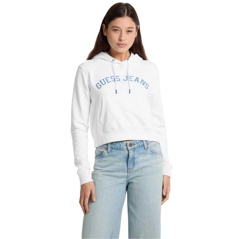 Guess GJ Hooded Cropped Collegiate G011 S Women's Sweatshirt,