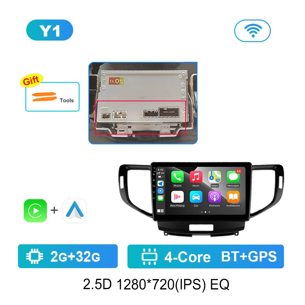 

для Honda Accord 8 2008 - 2012 Система Android 9 Автомагнитола Мультимедийный плеер WiFi DSP GPS Навигация 4G WiFi HD Экран Авто Инструменты