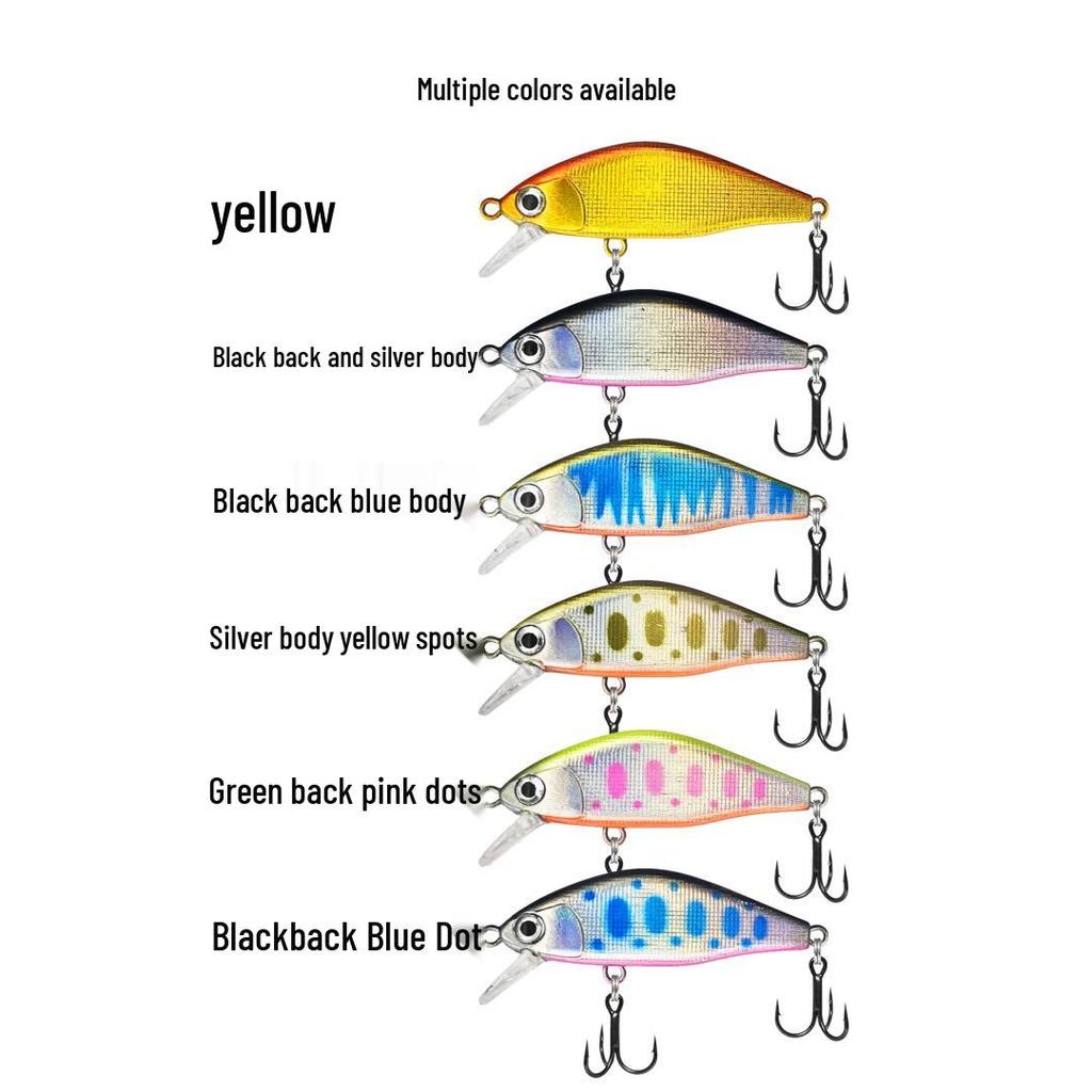 Ema Minnow 5cm 4g Sinking Lure: Multi-color ABS Fishing Bait