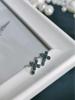 All-Copper Rhinestone Cross Stud Earrings for Women