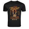 Cafe Racer Skull Helmet Custom Motors Legends Never Die Unisex T-Shirt