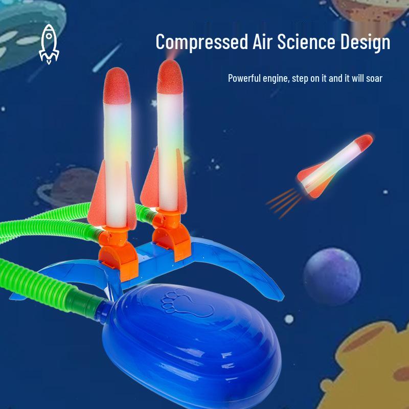 Kids' Outdoor Light-Up Launching Rocket Toys