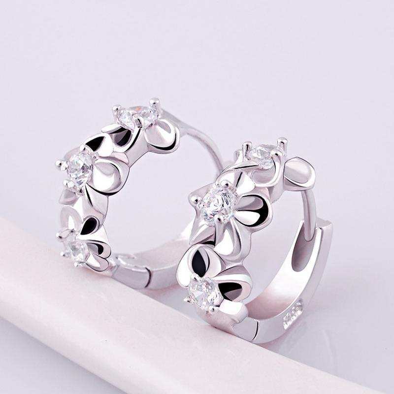 Sace Gems Klasické zirkónové náušnice zo zliatiny medi pre ženy ako darčeky na svadobnú párty