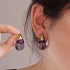 New Able Transparent Water Drop Shaped Pendant Earrings, Ladies' Multi Color Elegant Charm Accessories Jewelry