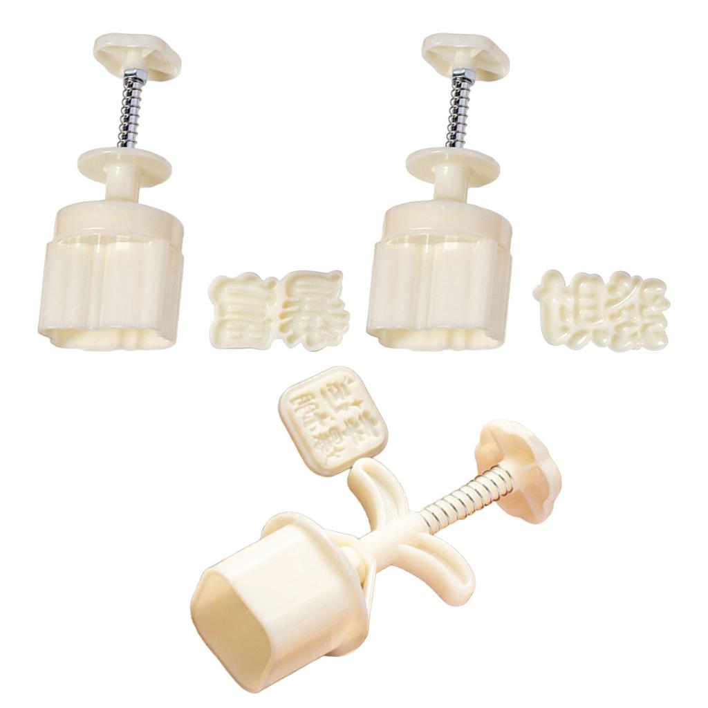 Convenient Mooncake Mold Mooncake Baking Tools ABS Material Mooncake Press Mooncake Stamps for Traditional Celebrations