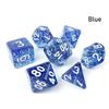 Multifaceted Digital Dice Set Double Colors Acrylic Table Game Opaque Polyhedral Dices for DND Dice Tabletop Role-Playing Game