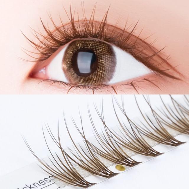 Bonnie Wisp - Натуральные индивидуальные накладные ресницы Карамельные Caramel - 10mm