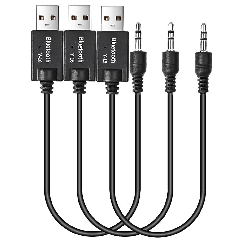 Car Bluetooth Adapter Receiver Portable Wireless Music 3.5mm AUX Jack Audio Receiver Car Speakers Stereo USB Mini Bluetooth 4.2