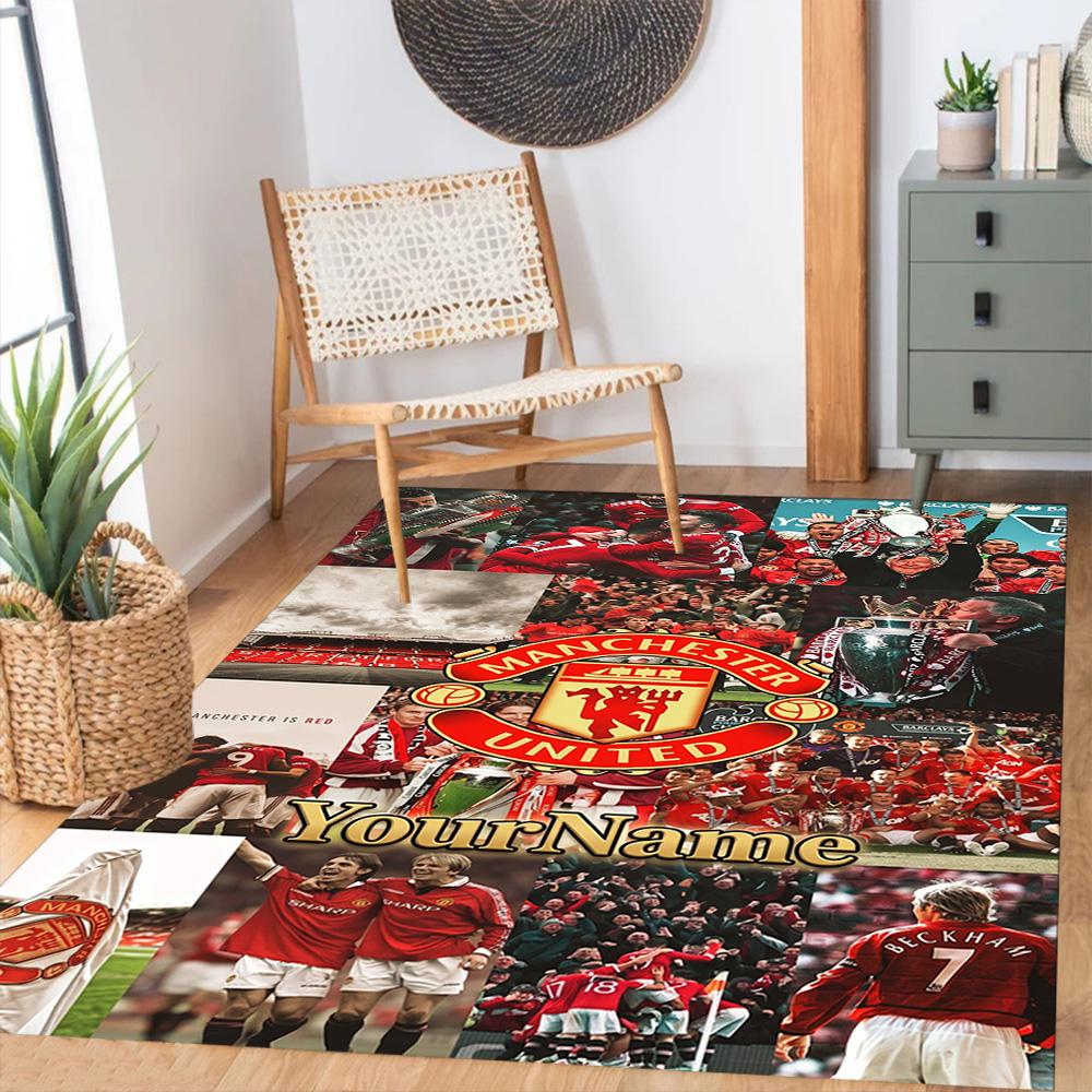 Manchester Personalized Name Floor Mat Perfect for Hallway Study room Foyer Bedrooms Anti-slip Rug Office home decor