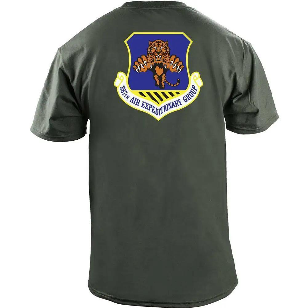 387th Air Expeditionary Group Patch Veteran TShirt 100 Cotton ONeck Short Sleeve Summer Casual Mens Tshirt Streetwear S