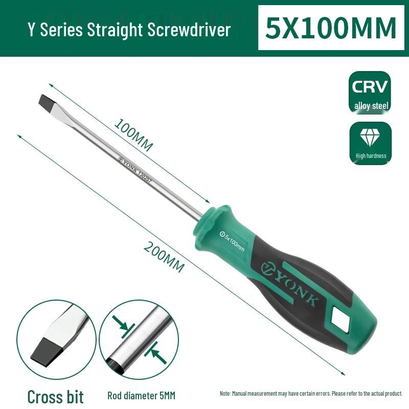 York Y Series Slotted Screwdriver 5*100mm