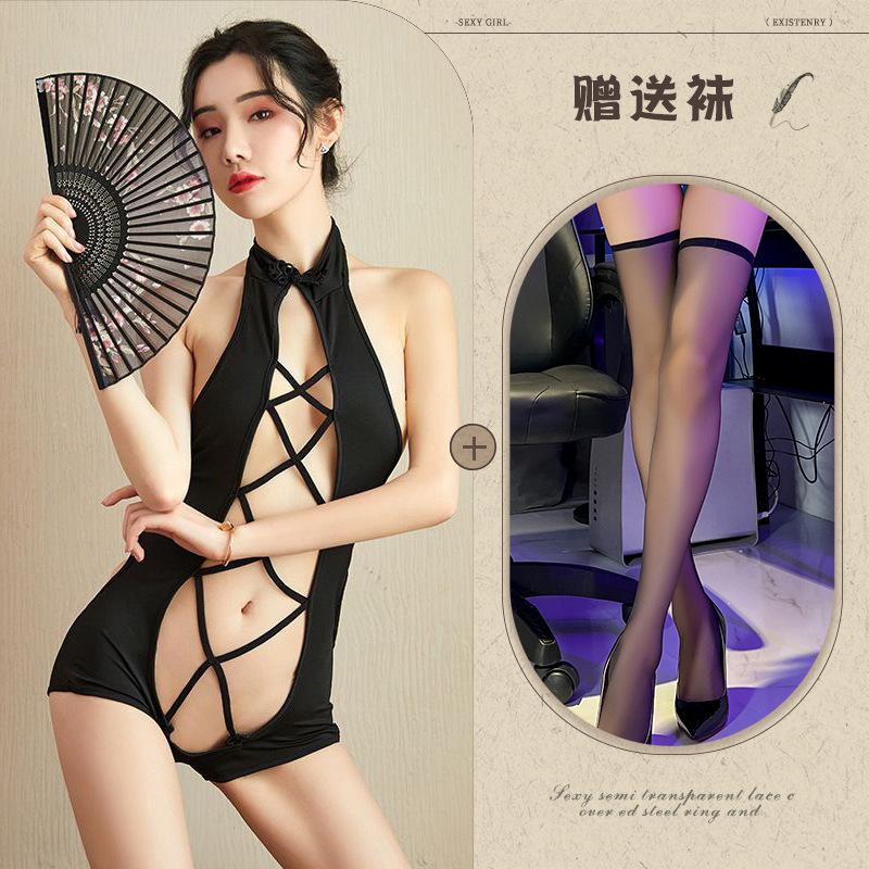 Nuovo intimo sexy pigiama sexy bidimensionale carino cavo schiena scoperta tentazione stile retrò uniforme 155
